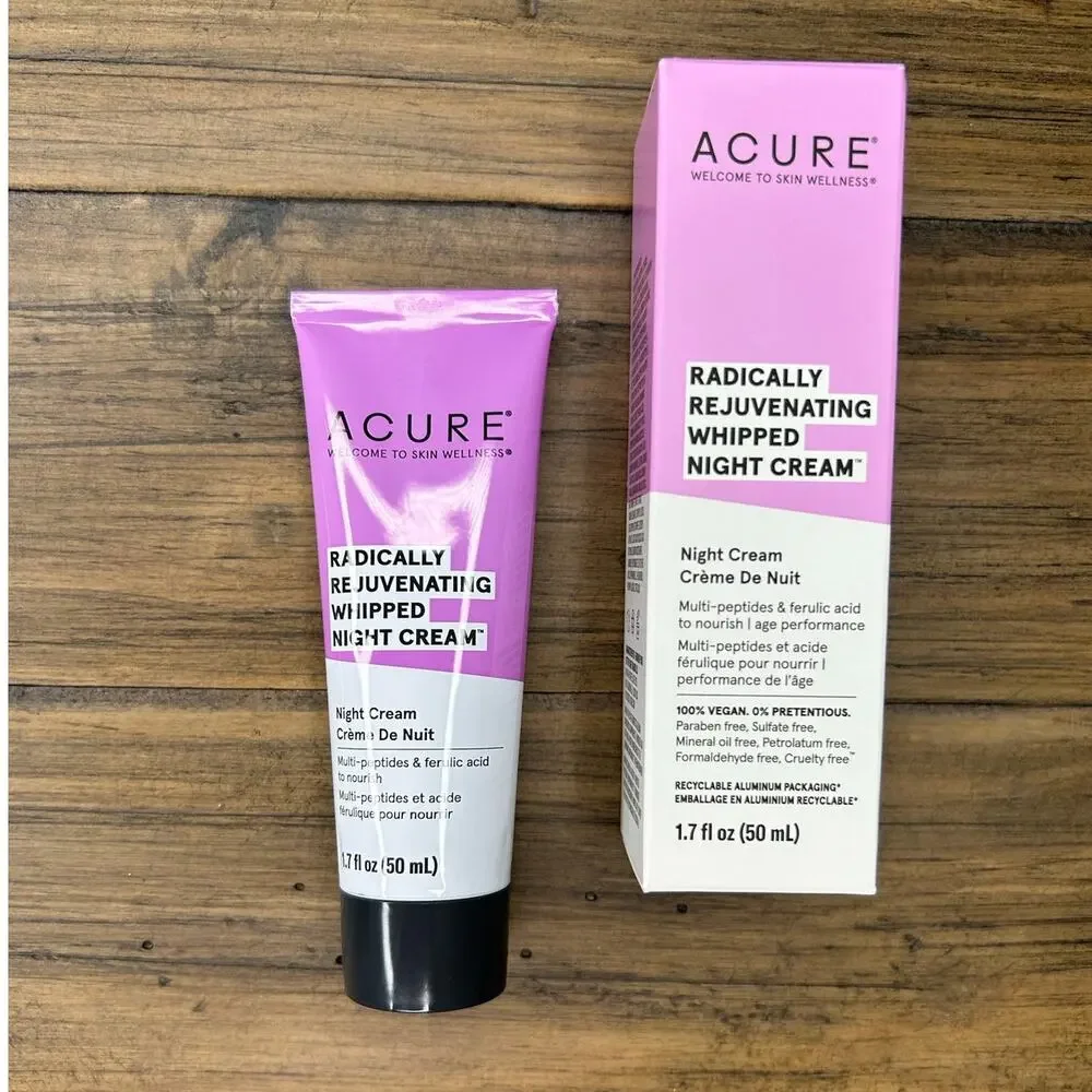 ACURE Radically Rejuvenating Whipped Night Cream - Anti-Aging Support 1.7 Fl Oz - Picture 6 of 6
